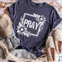 Pray (Framed - White)