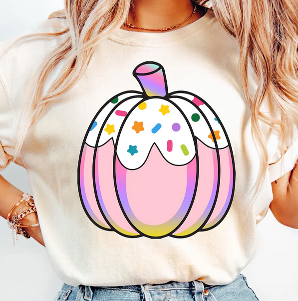 Preppy Pink Sprinkle Pumpkin