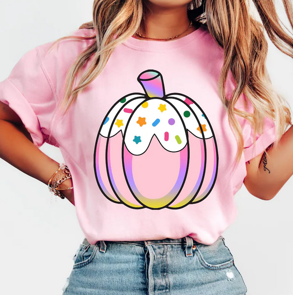 Preppy Pink Sprinkle Pumpkin