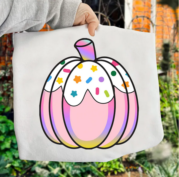 Preppy Pink Sprinkle Pumpkin