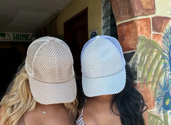 Rhinestone Adorned C.C. Ball Cap