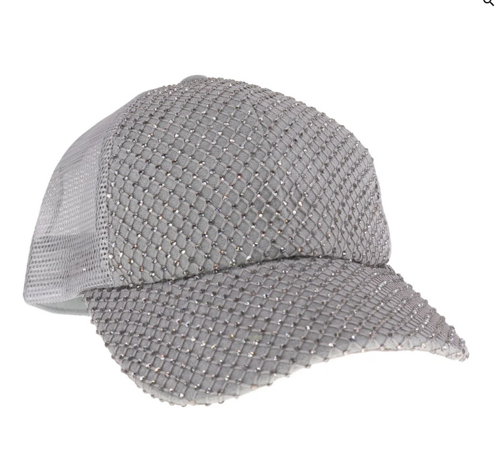 Rhinestone Adorned C.C. Ball Cap