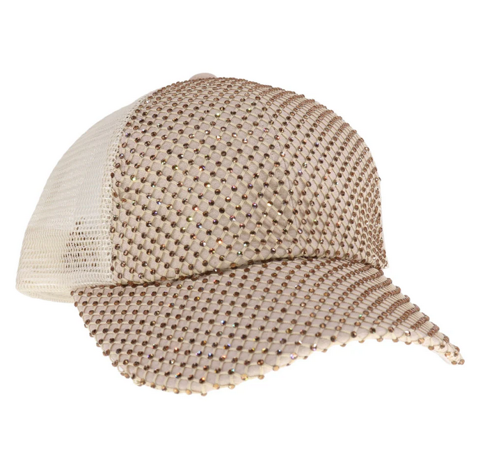 Rhinestone Adorned C.C. Ball Cap