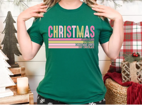 Christmas Stacked (Pink)