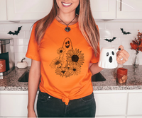 Ghost with Sunflowers (Black)