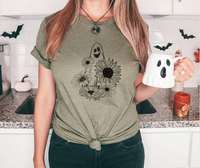 Ghost with Sunflowers (Black)