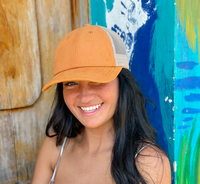 Solid Cotton Brushed C.C. Trucker Ball Cap