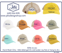 Solid Cotton Brushed C.C. Trucker Ball Cap