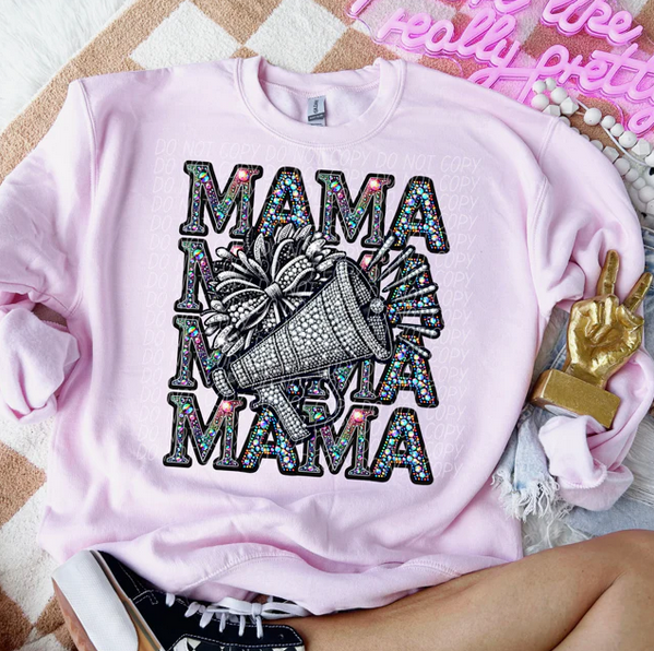 Stacked Mama Bling - Cheer