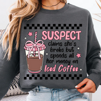 Suspect Drinks Iced Coffee