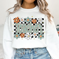 Teacher (Flowers-Checkered)