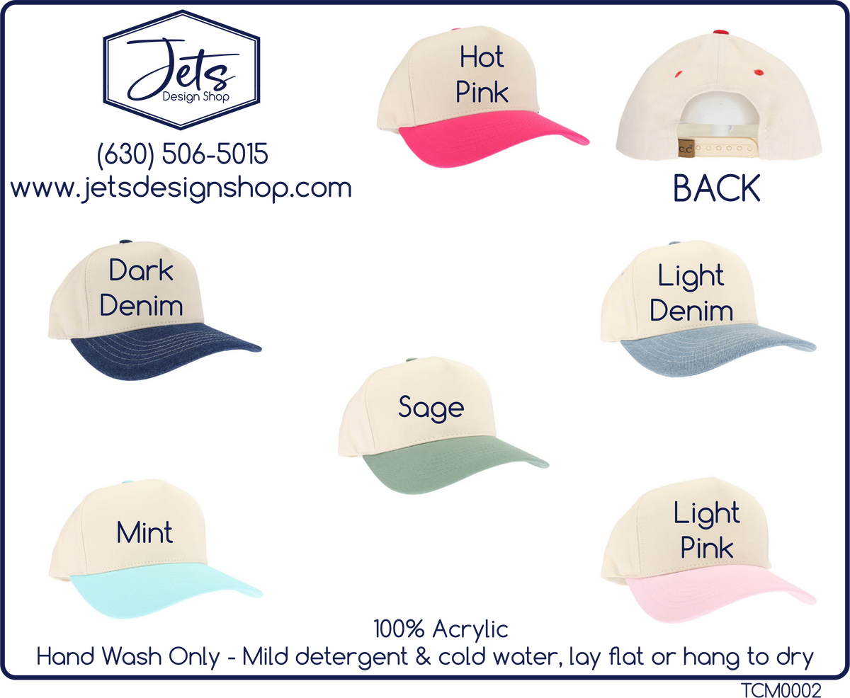 Two Tone Canvas C.C. Trucker Hat