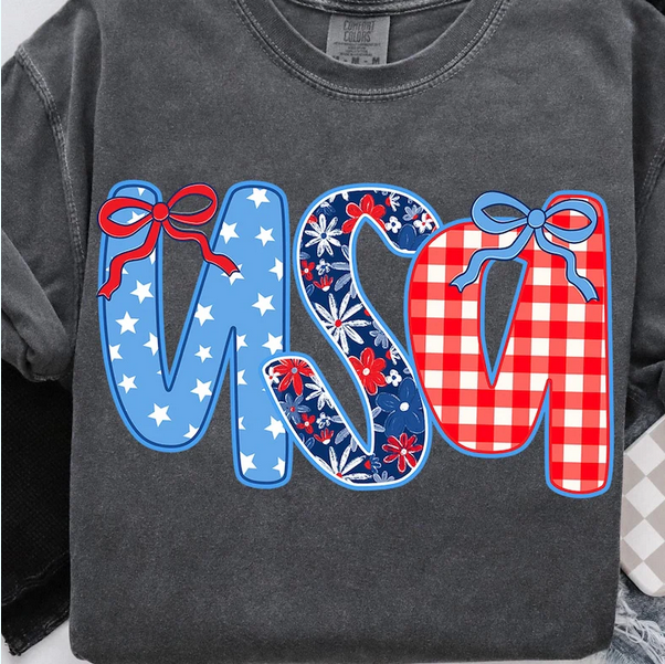 USA (Bow, Stars, Flowers, Checkered)