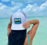Unisex Embroidered Lake Time Patch C.C. Trucker Ball Cap