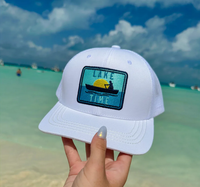 Unisex Embroidered Lake Time Patch C.C. Trucker Ball Cap