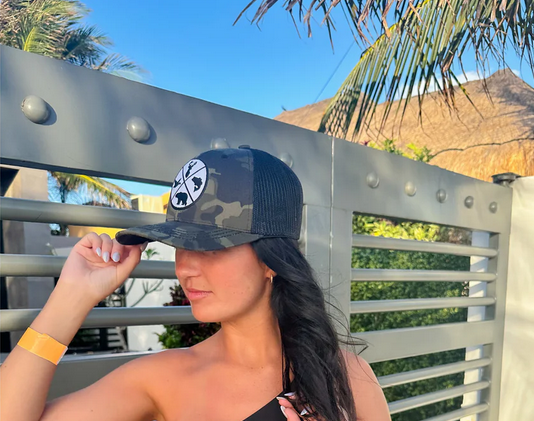 Unisex Embroidered Outdoor Patch C.C. Trucker Ball Cap