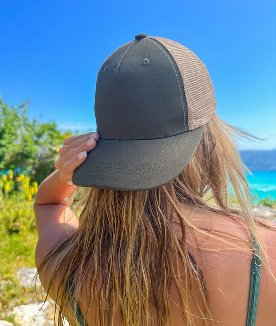 Unisex Solid Trucker Ball Cap