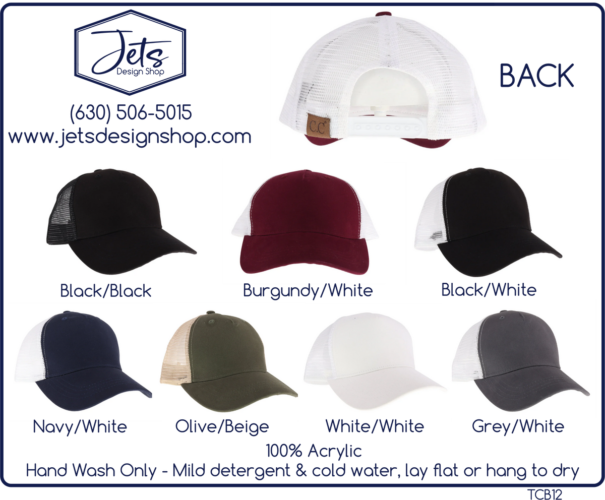 Unisex Solid Trucker Ball Cap