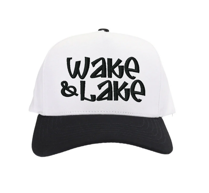 Wake & Lake C.C. Embroidered Trucker Hap