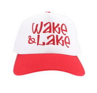 Wake & Lake C.C. Embroidered Trucker Hap