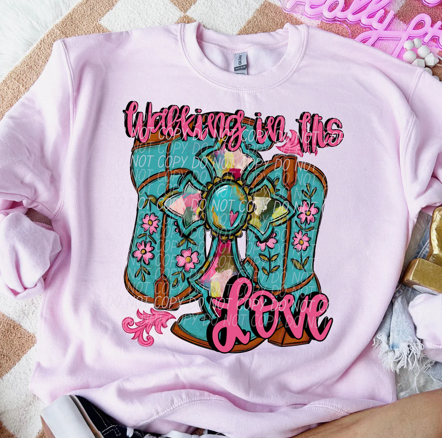 Walking in His Love (Blue)