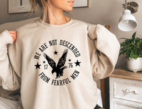 We Are Not Descended From Fearful Men (Black)